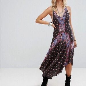 Free People Intimately Faithfully Yours Boho Maxi Dress in Black